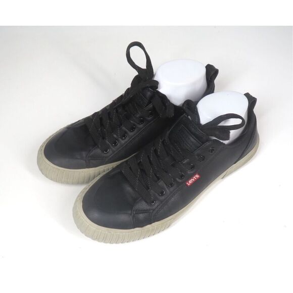 Levi’s Anikin NL Lace-Up Black Putty Casual Sneakers Men Size 8.5 - Picture 5 of 8